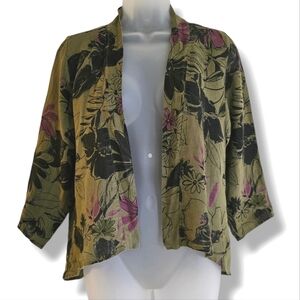 Habitat Olive Floral Blazer
